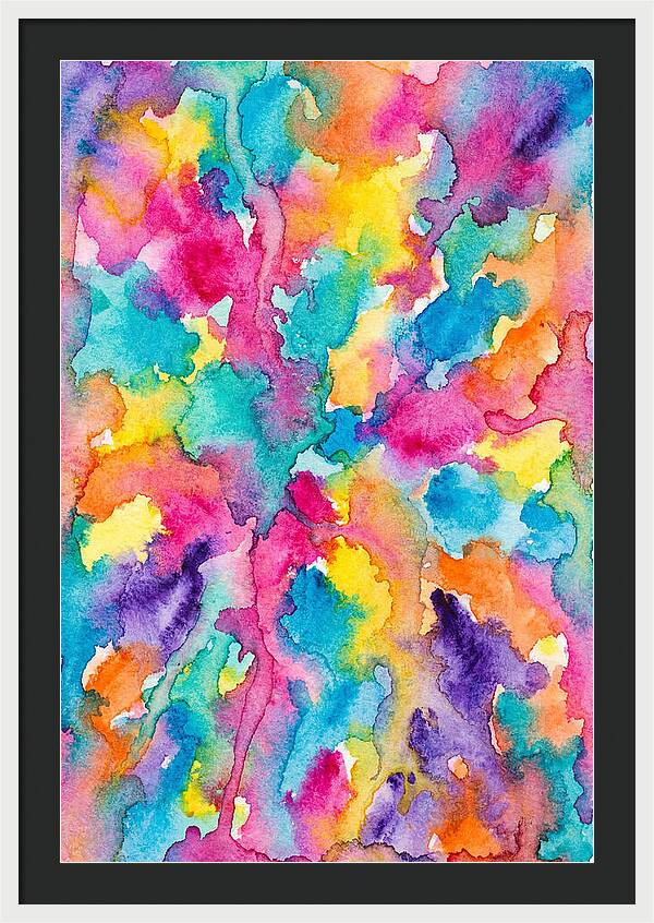 Vibrant Abstract Watercolor Splash