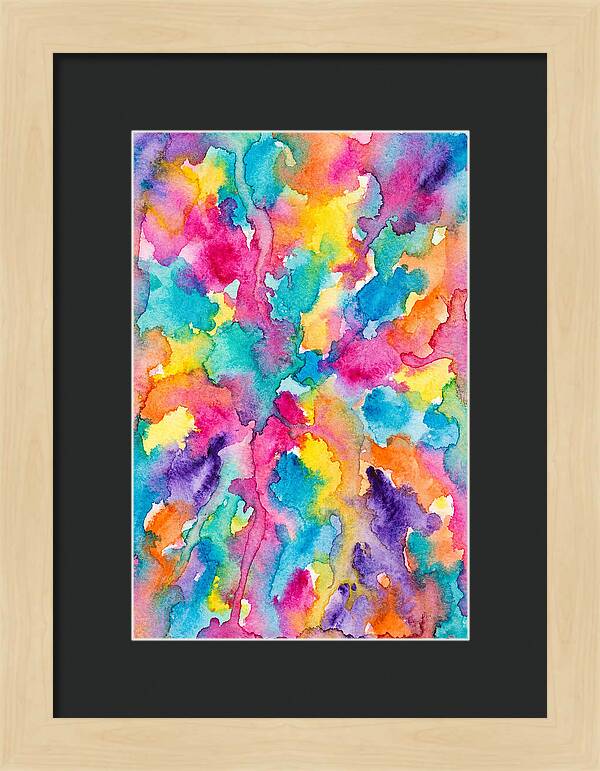 Vibrant Abstract Watercolor Splash