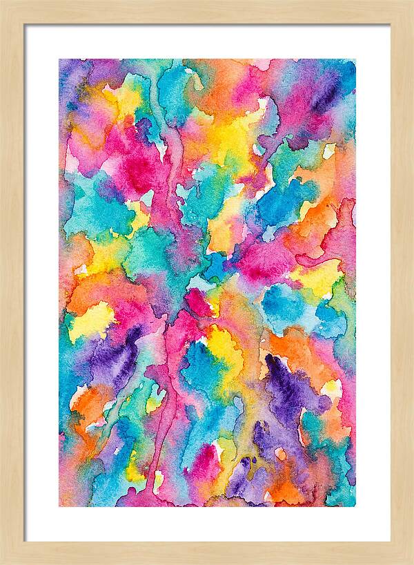 Vibrant Abstract Watercolor Splash