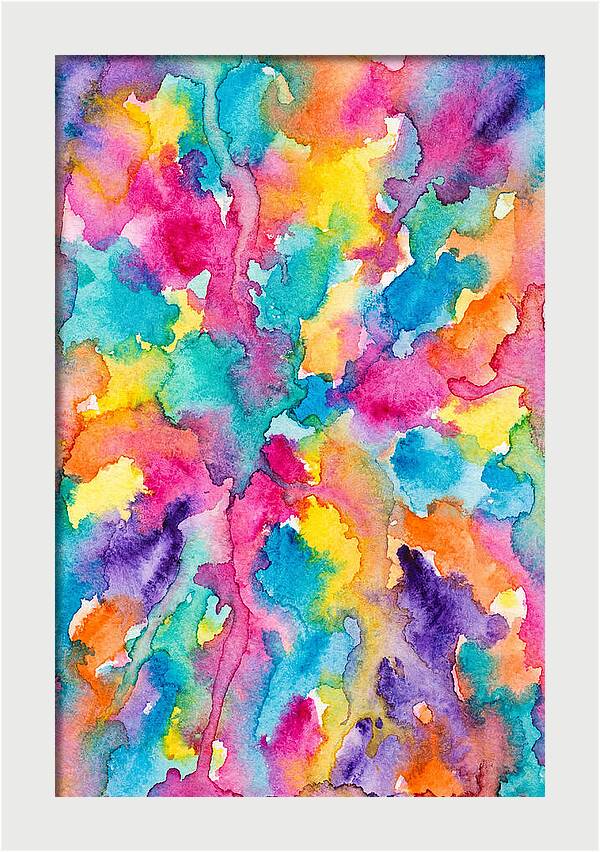 Vibrant Abstract Watercolor Splash
