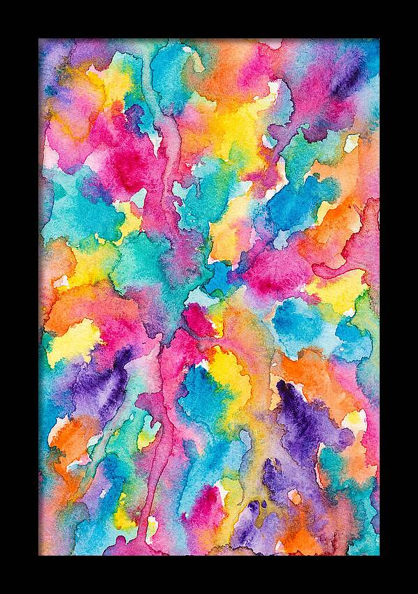 Vibrant Abstract Watercolor Splash