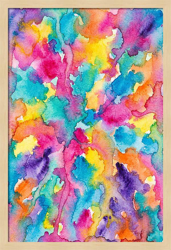 Vibrant Abstract Watercolor Splash
