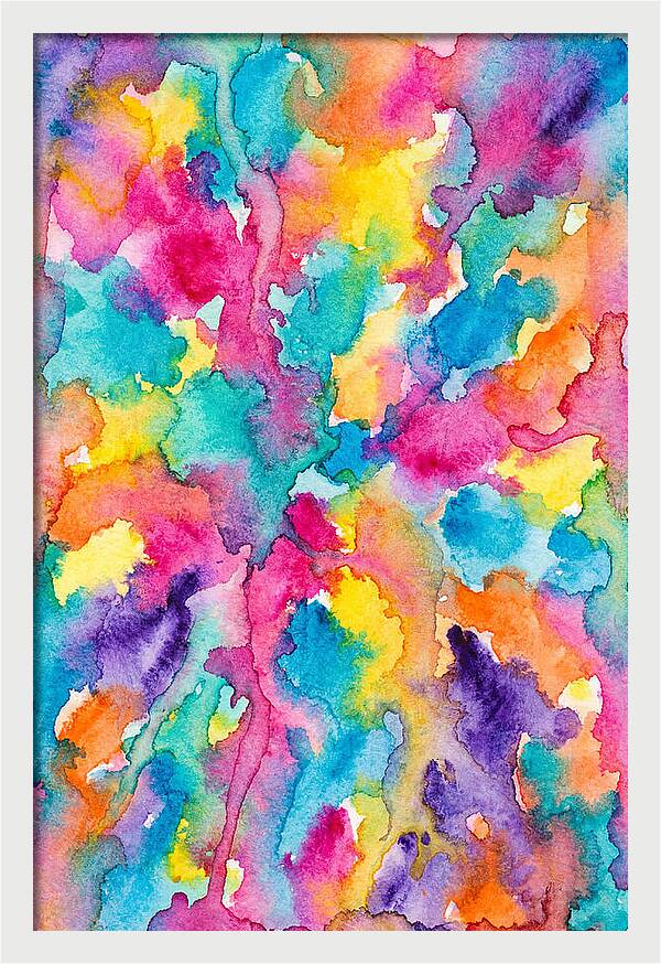 Vibrant Abstract Watercolor Splash