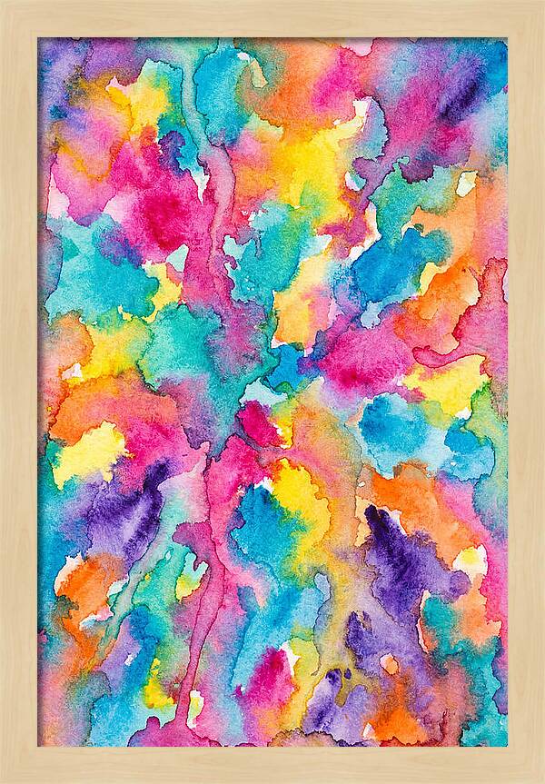 Vibrant Abstract Watercolor Splash