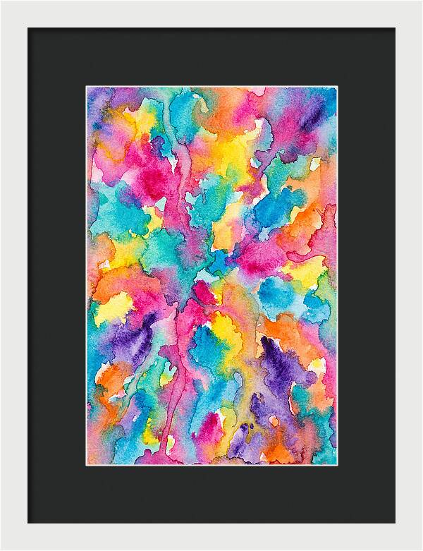 Vibrant Abstract Watercolor Splash