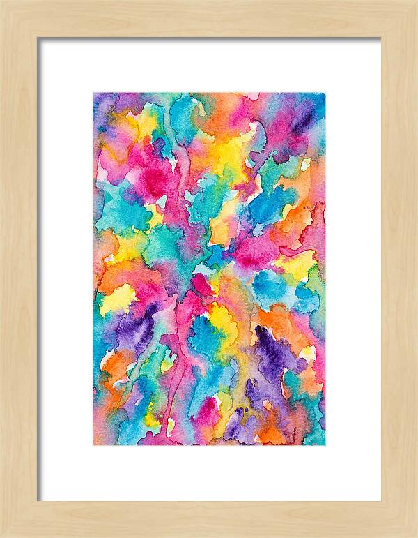 Vibrant Abstract Watercolor Splash