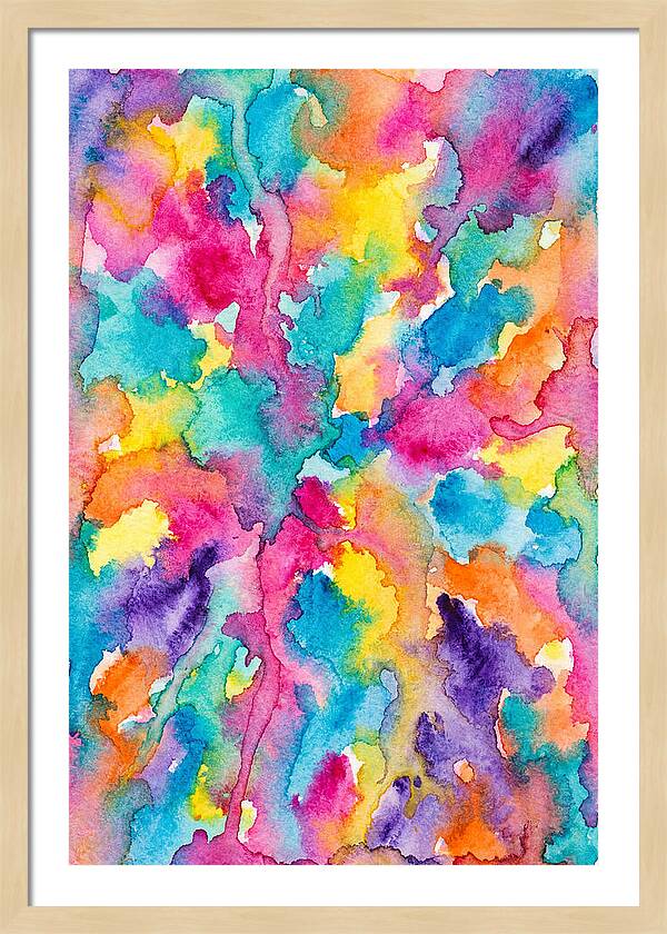 Vibrant Abstract Watercolor Splash