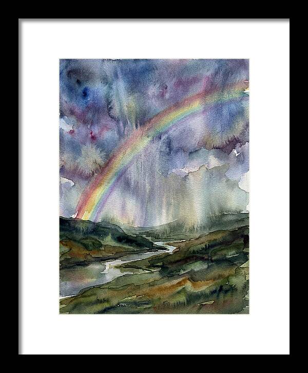 Vibrant Arc Above Tranquil Scenery