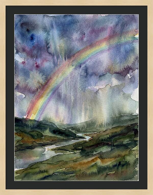 Vibrant Arc Above Tranquil Scenery