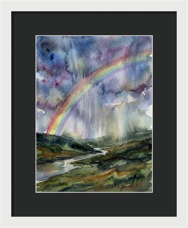 Vibrant Arc Above Tranquil Scenery