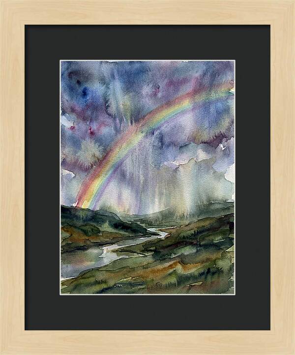 Vibrant Arc Above Tranquil Scenery