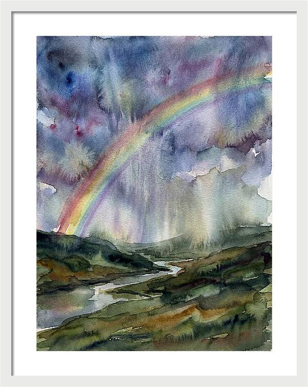 Vibrant Arc Above Tranquil Scenery