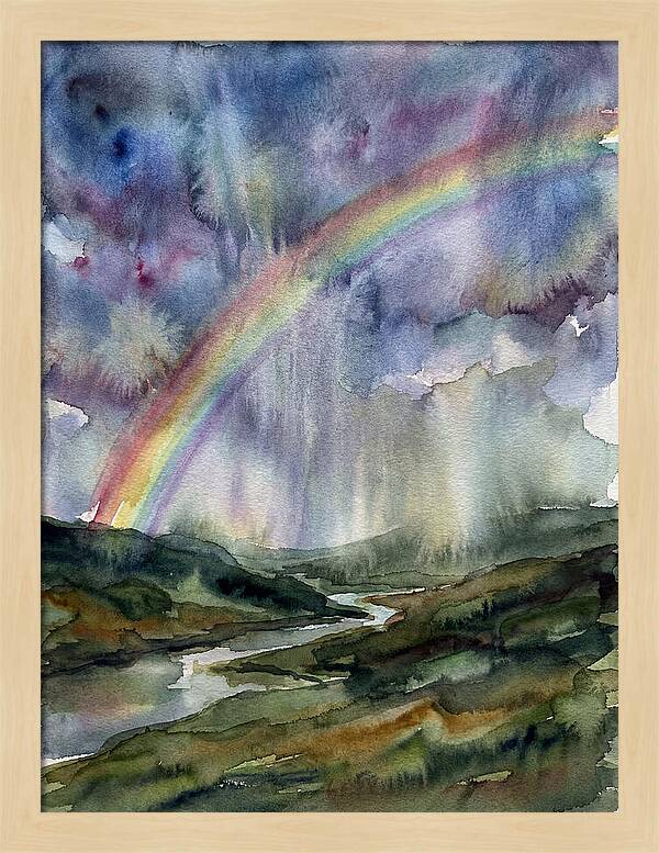 Vibrant Arc Above Tranquil Scenery