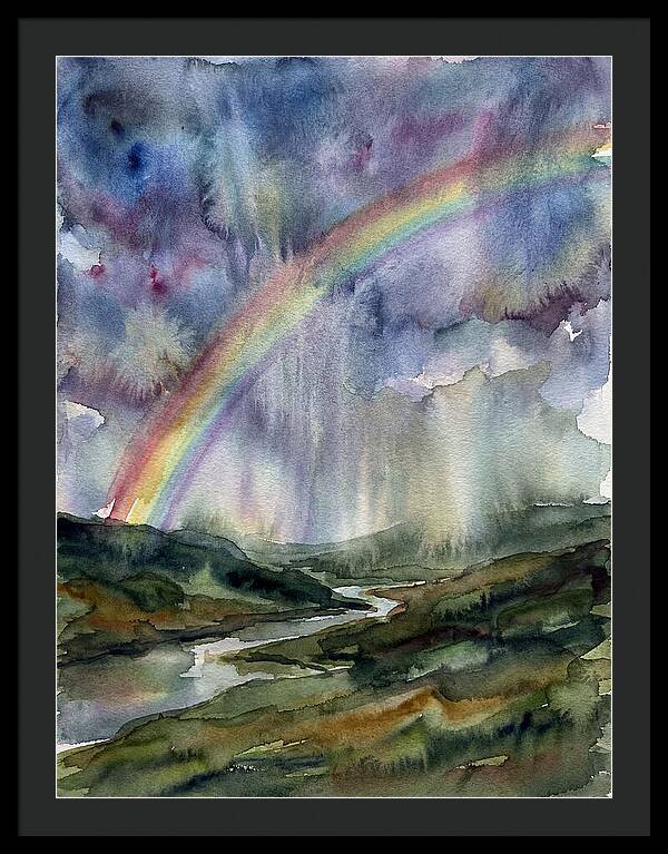 Vibrant Arc Above Tranquil Scenery