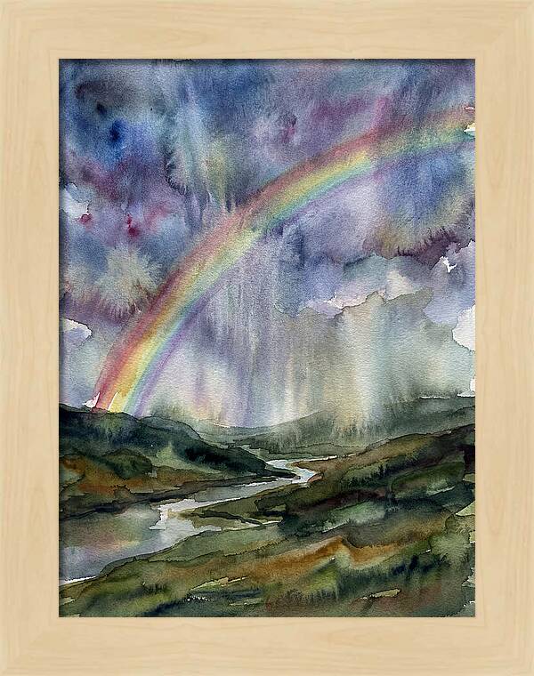 Vibrant Arc Above Tranquil Scenery