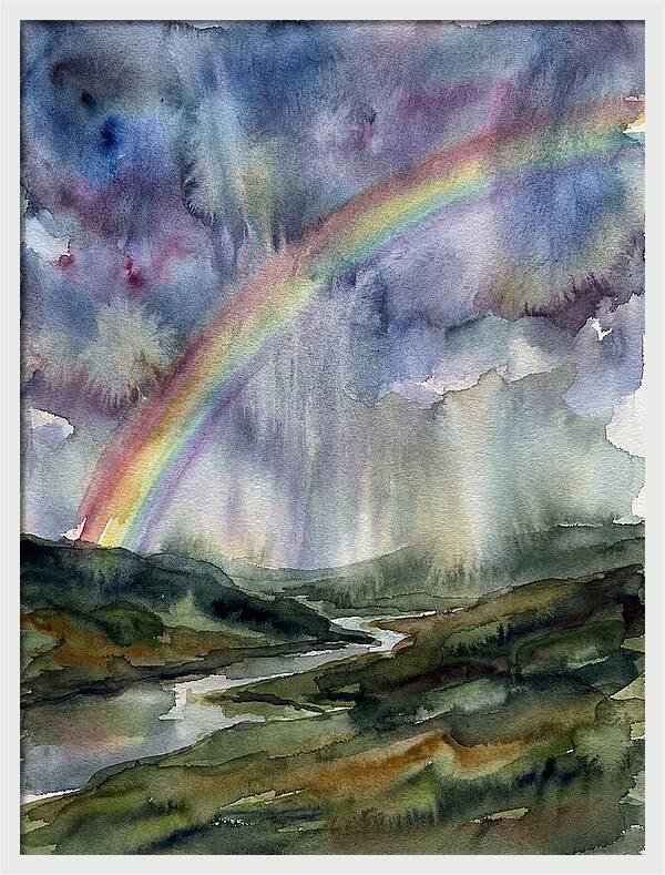 Vibrant Arc Above Tranquil Scenery