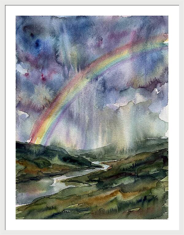 Vibrant Arc Above Tranquil Scenery