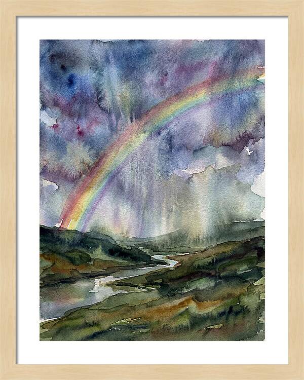 Vibrant Arc Above Tranquil Scenery