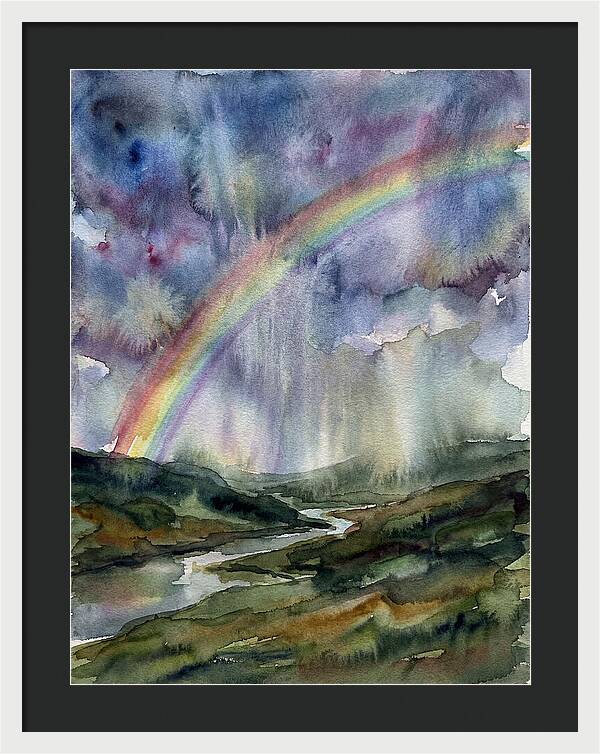 Vibrant Arc Above Tranquil Scenery
