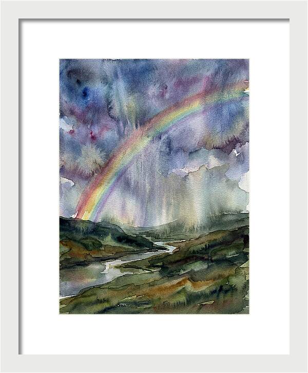 Vibrant Arc Above Tranquil Scenery