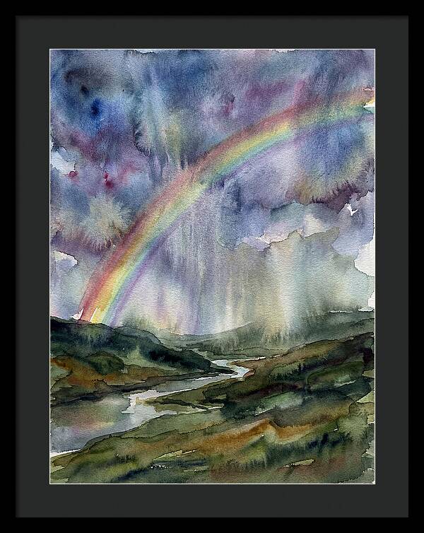 Vibrant Arc Above Tranquil Scenery