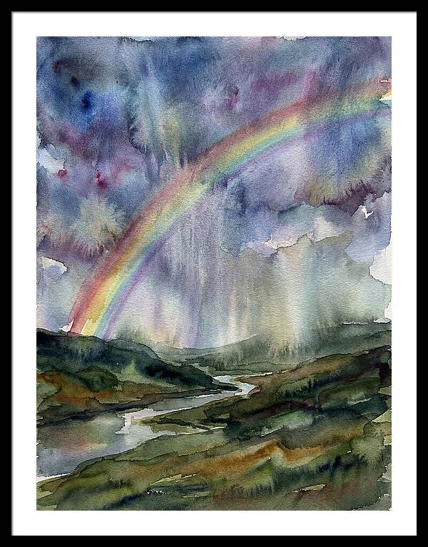 Vibrant Arc Above Tranquil Scenery