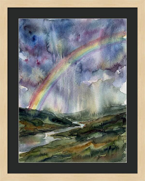 Vibrant Arc Above Tranquil Scenery