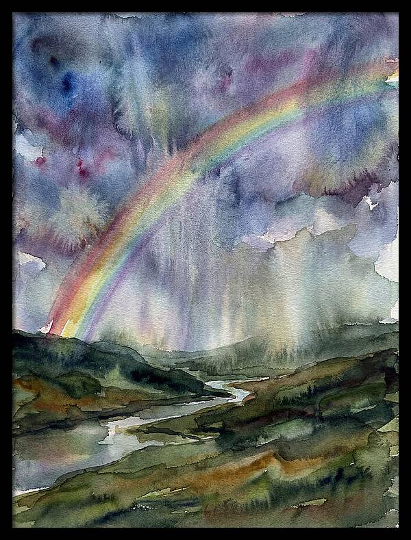Vibrant Arc Above Tranquil Scenery