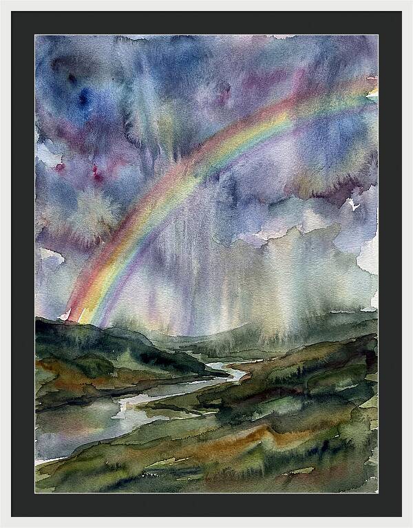 Vibrant Arc Above Tranquil Scenery