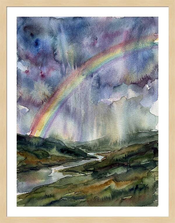 Vibrant Arc Above Tranquil Scenery