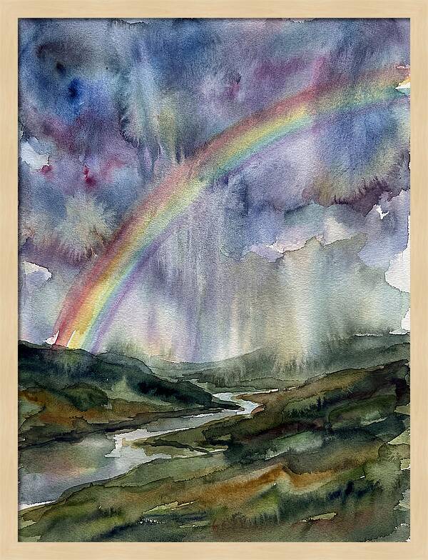 Vibrant Arc Above Tranquil Scenery