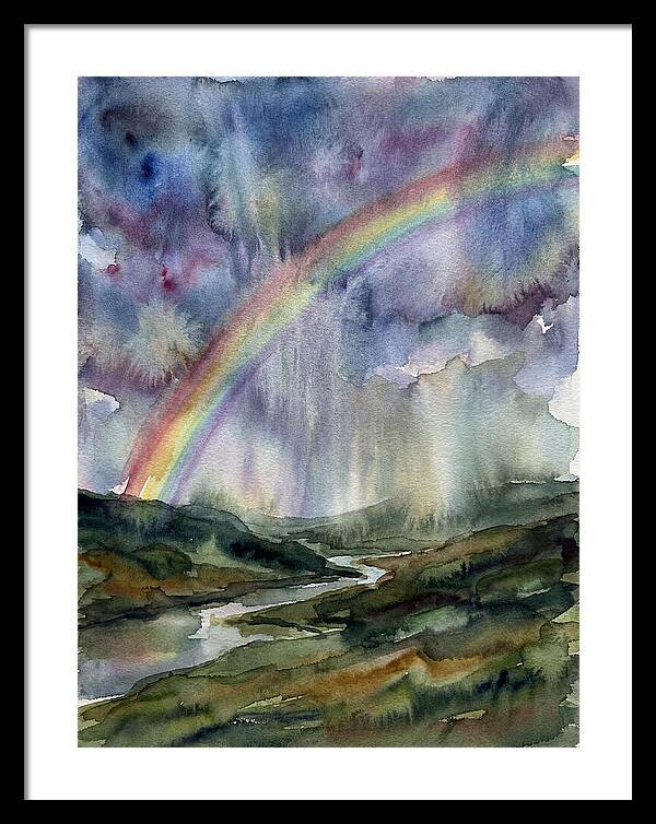 Vibrant Arc Above Tranquil Scenery