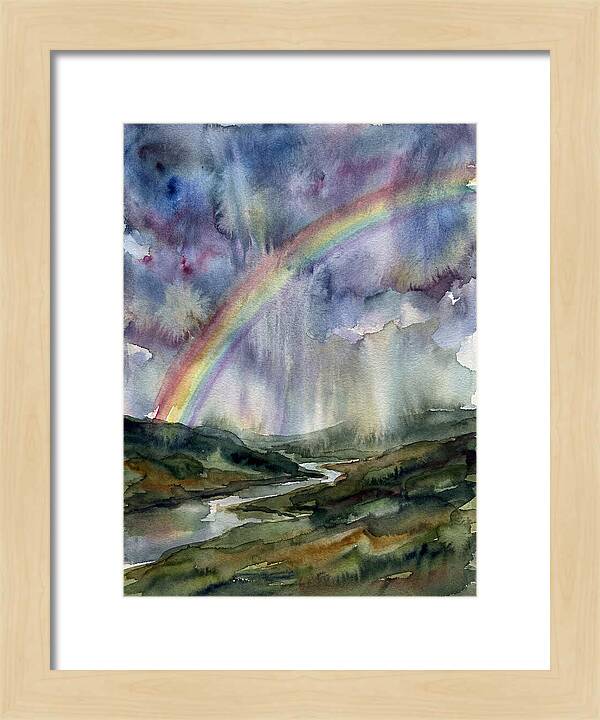 Vibrant Arc Above Tranquil Scenery