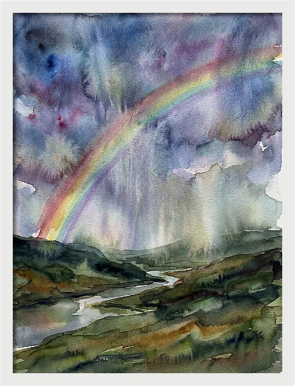 Vibrant Arc Above Tranquil Scenery