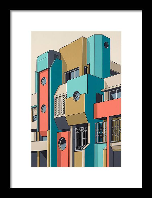 Vibrant Architectural Facade