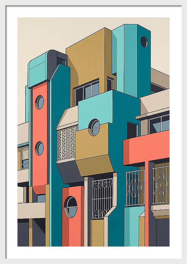 Vibrant Architectural Facade