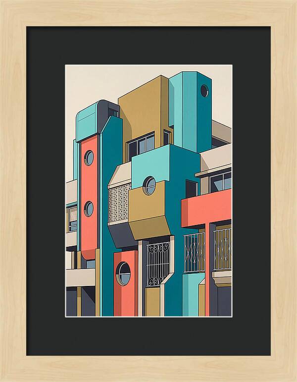 Vibrant Architectural Facade