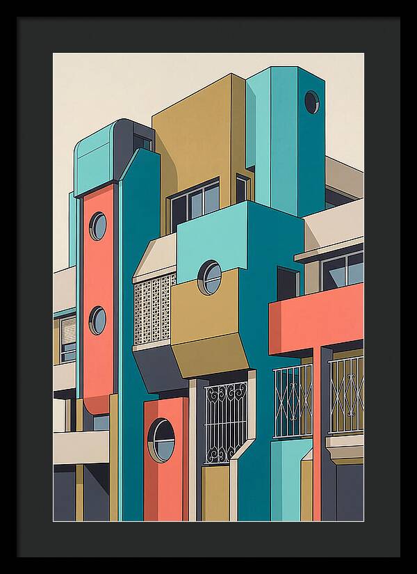 Vibrant Architectural Facade