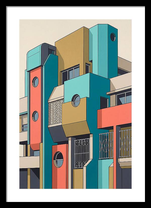 Vibrant Architectural Facade