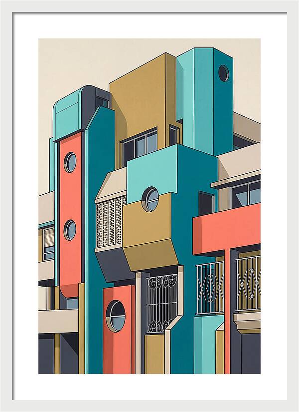 Vibrant Architectural Facade