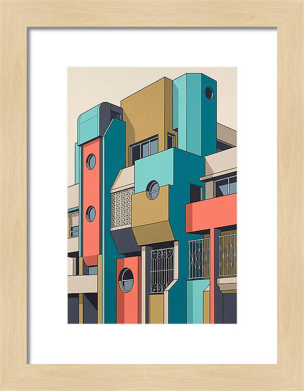 Vibrant Architectural Facade