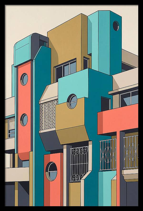 Vibrant Architectural Facade