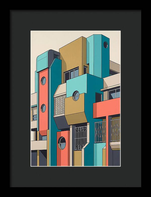 Vibrant Architectural Facade