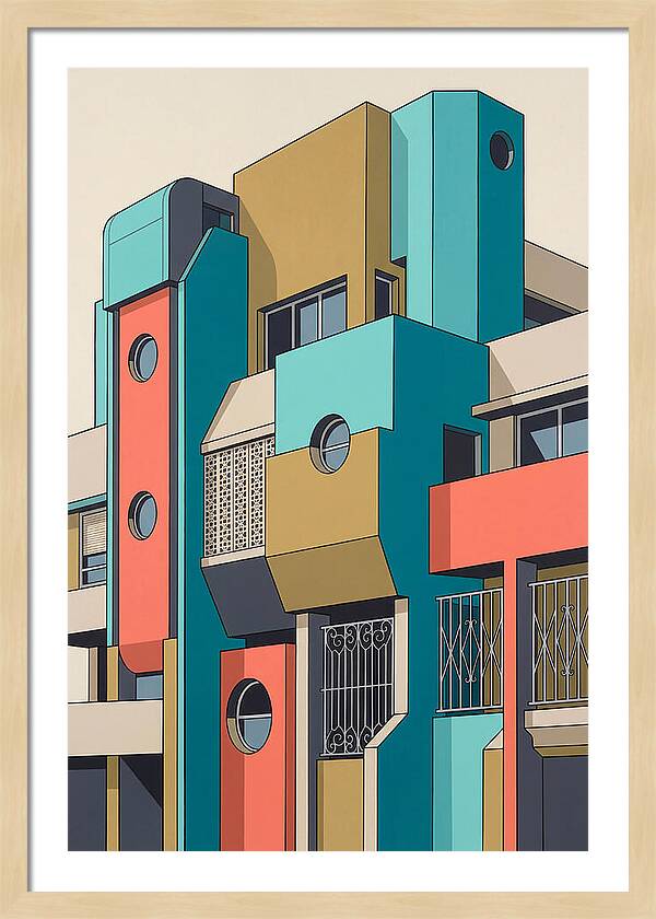Vibrant Architectural Facade