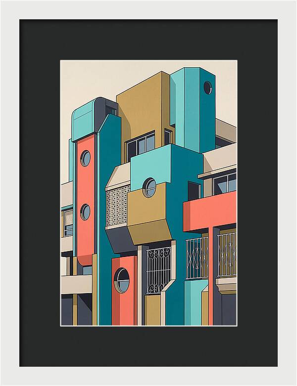 Vibrant Architectural Facade