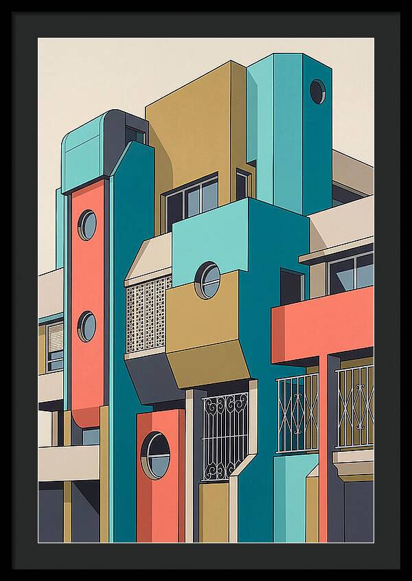 Vibrant Architectural Facade