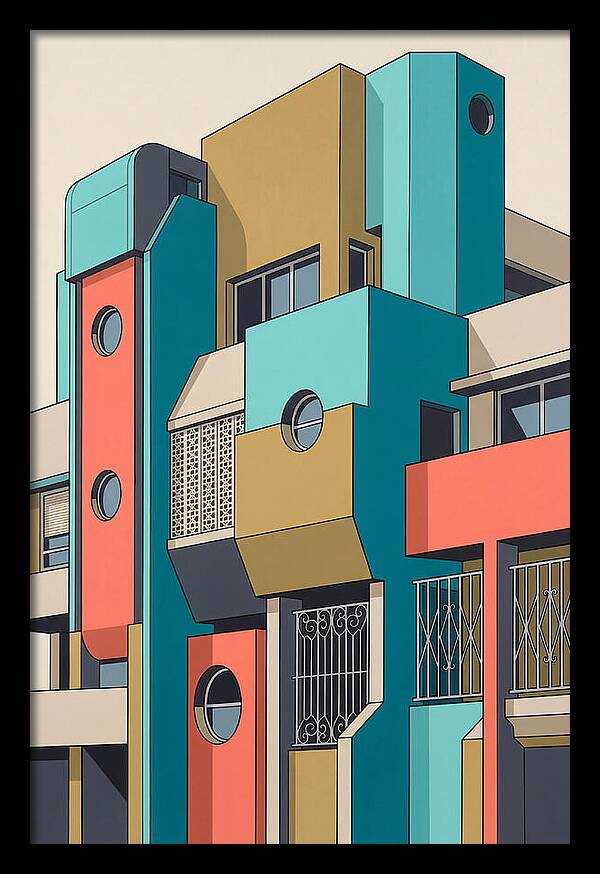 Vibrant Architectural Facade