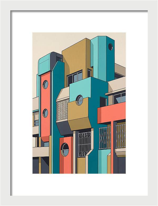 Vibrant Architectural Facade