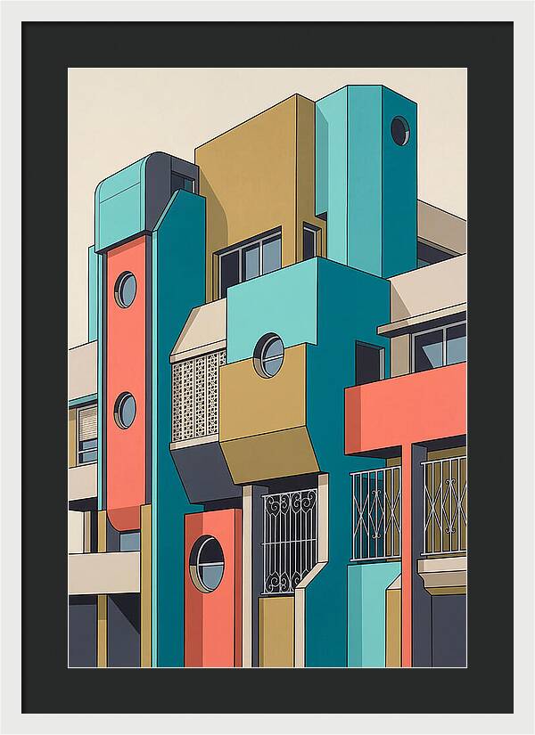 Vibrant Architectural Facade
