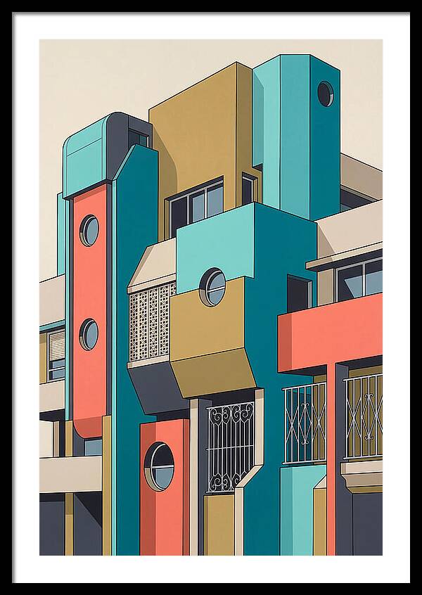 Vibrant Architectural Facade